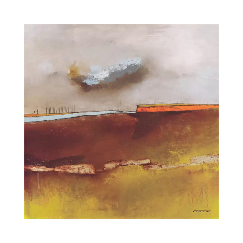 Fascinating Landscape I by Emiliana Cordaro - Wrapped Canvas Painting, 93.98 cm H x 93.98 cm W x 1.91 cm D