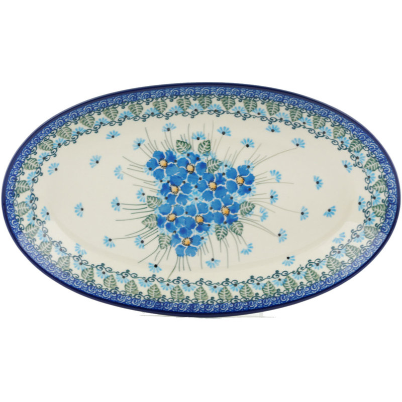 Forget Me Not Stoneware Platter