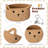 Cat Storage Basket Woven Organizer With Ears Decorative Pet Toy Cute Bin Cotton Rope Basket For Gift Cat Dog Toy Container Nursery Room-138622578-138622577