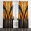 Vecteurs orange et gris - rideau à œillets occultant moderne - 1 panneau-1188863541-1188780646