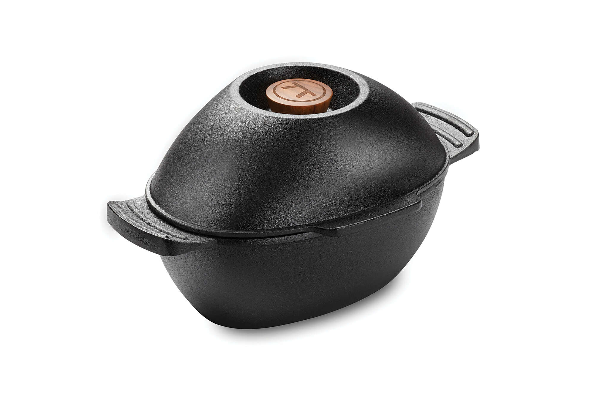 Stansport 8-Quart Pre-Seasoned Cast Iron Dutch Oven with Flat