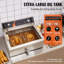 Commercial Electric Deep Fryer Countertop Deep Fryer 3000W 30.6Qt / 29L