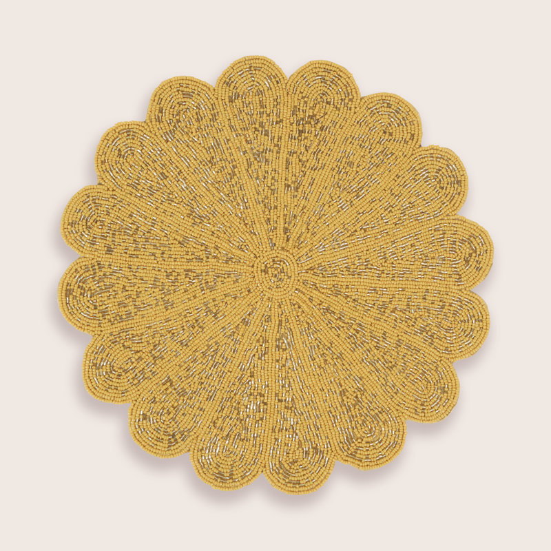 Glass Geometric Round Placemat
