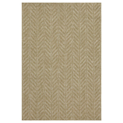 Earth GC_NTL1014 Jute/White Indoor/Outdoor Area Rug