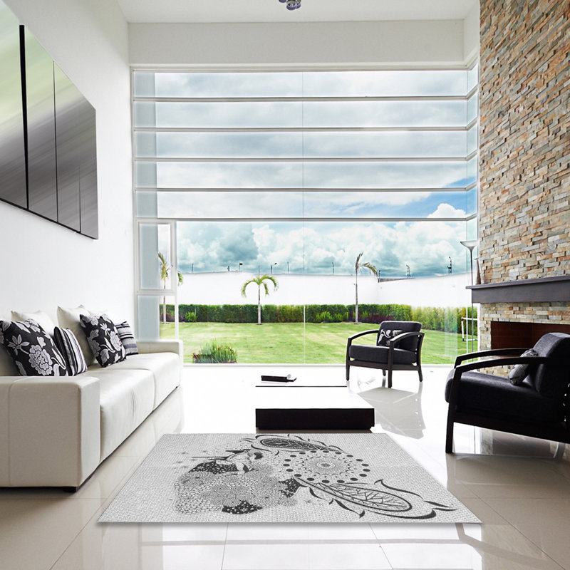 Tapis gris, Carré 6 pi