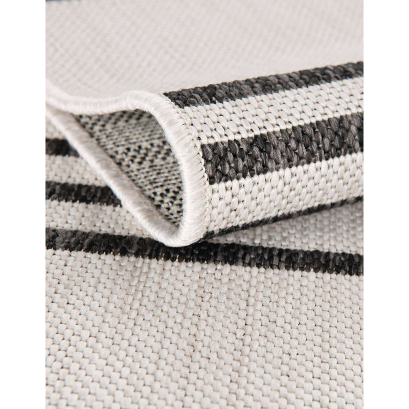 Tapis intérieur / extérieur d'extérieur moderne, Rond 7 pi 10 po