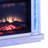 Boerpine 27.6'' W Mirrored,White Electric Fireplace