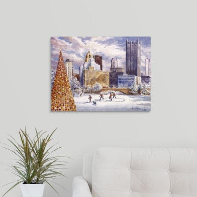 «Christmas at the Point» par Jess Hager, peinture sur toile