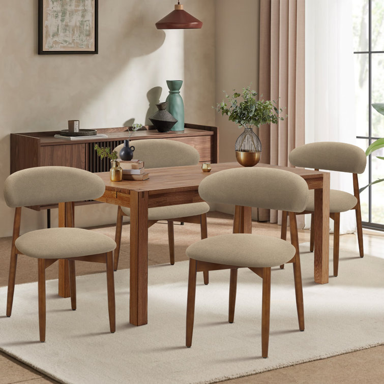 Upholstered Solid Wood Side Chair Dining Chairs