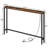 47.2" W Manufactured Wood and Iron Console Table-292362207