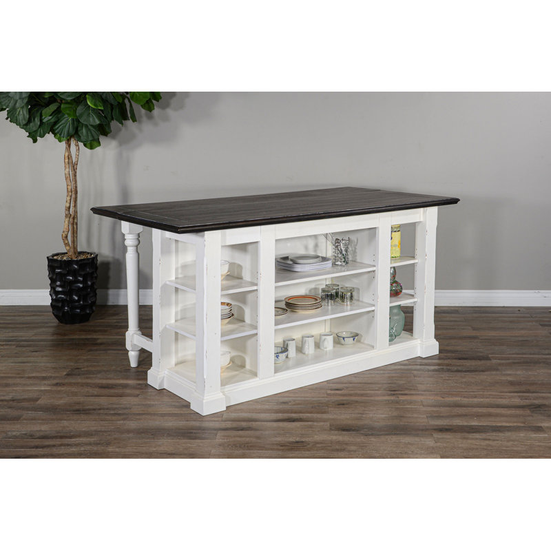 Almira 71.5 " W Kitchen Island, European Cottage