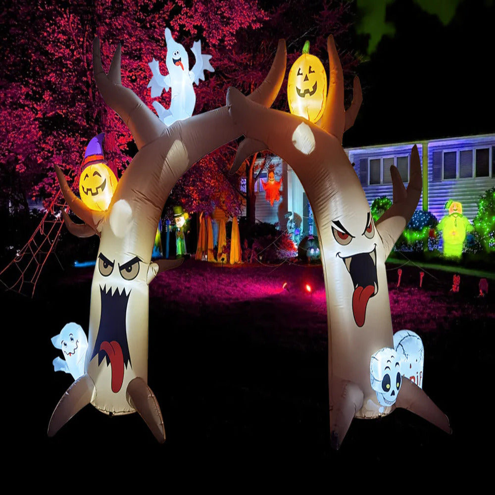 The Holiday Aisle® Spooky Tree Archway Inflatable Set | Wayfair