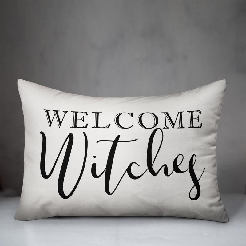  Coussin Welcome Witches, Utilisation intérieure seulement