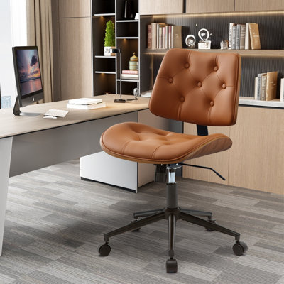 Upholstered Swivel Task Chair with Adjustable Height