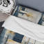 Ensemble de housse de couette bleu et blanc Timeless Minimalisme I - Peinture abstraite-107147480