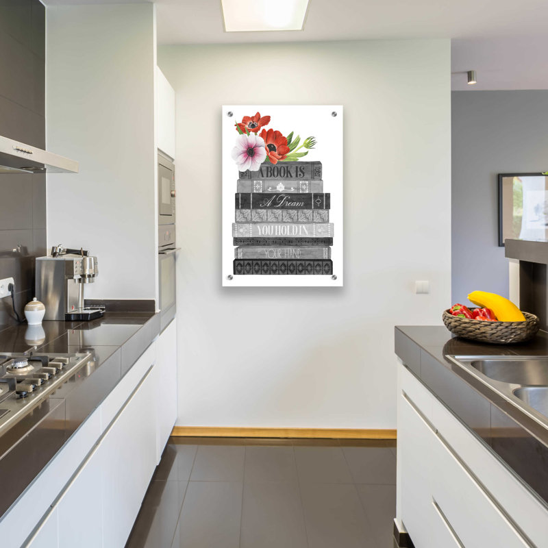 Book Dream I - Peinture sans cadre, H 36 po x l 24 po x P 0,2 po