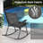 Folding Metal Patio Rocking Chair (Set of 2) -1517790033