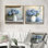 Minimalisme hortensias dans un pot à lait I - Art mural hortensia - Art mural traditionnel pour le salon 2 pièces