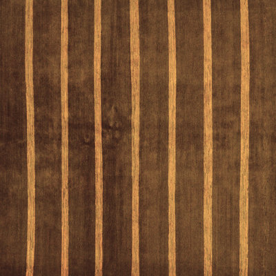 Tapis orange rayé / brun foncé 7 pi x 7 pi Dreamer