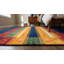 Tapis transitionnel moderne en laine noué à la main bleu marine Gabbeh-86452569