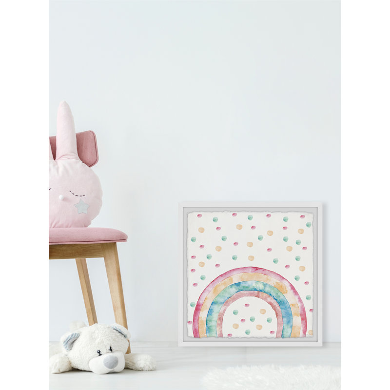 «Gabler Rainbow Dots», reproduction encadrée, H 12 po x l 12 po x P 1,5 po