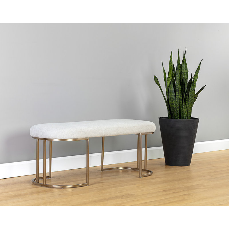 Banc Caddo - coquille d'huître Belfast, Ivoire