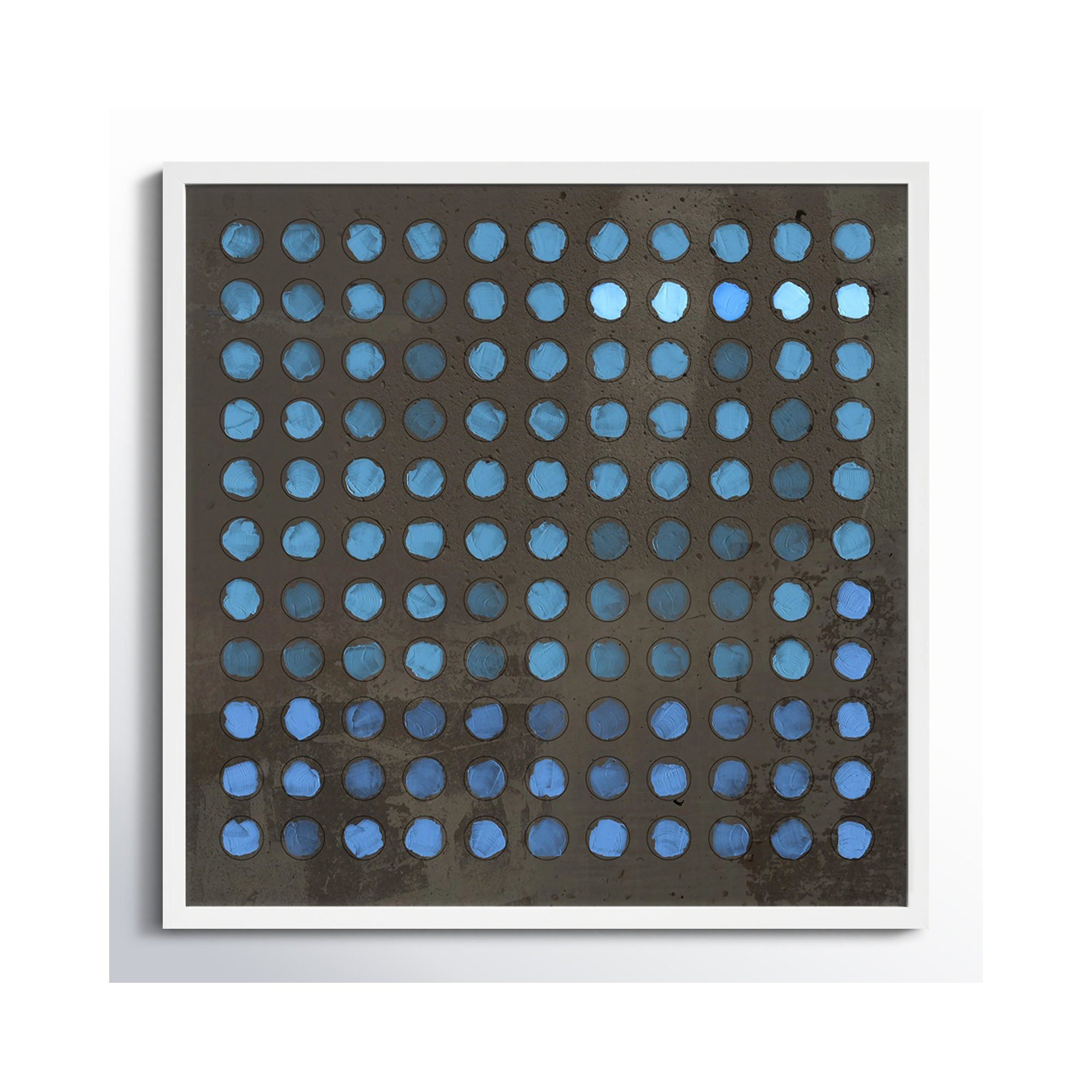 Squared Circles 5 by Jacques Pilon, White, 30" H x 30" W x 1.25" D
