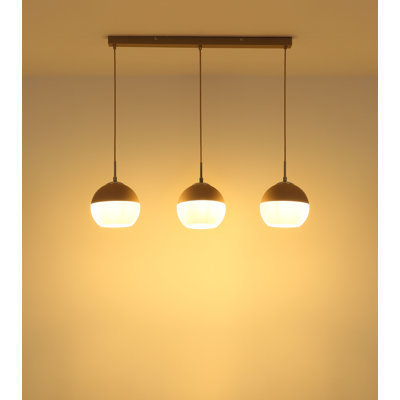 Hollier 3 - Light White Geometric Pendant