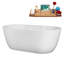 Baignoire autoportante 63 "avec drain interne Streamline-101683092