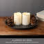 Set of 2 Waterproof LED Pillars, 3x4, White