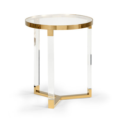Moravian Glass End Table