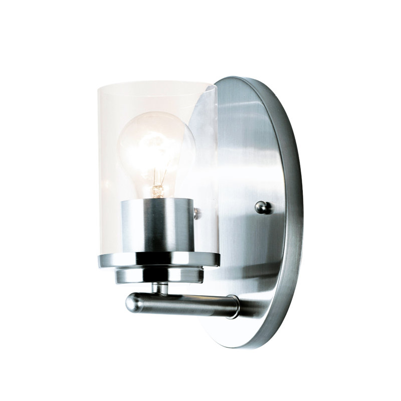 Dimmable Bath Sconce, Polished Chrome