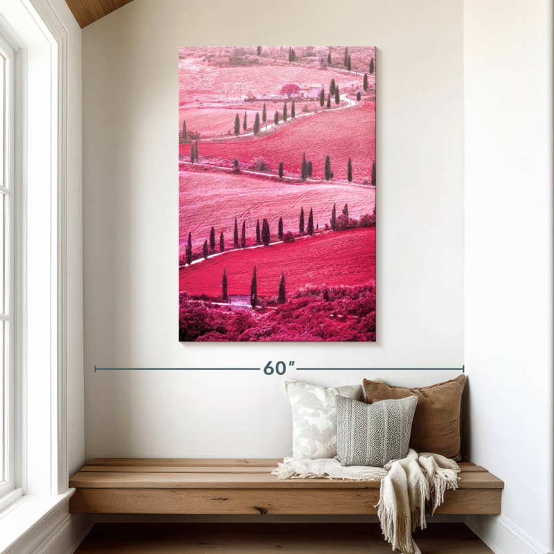 Vallée toscane rose d'Alvord, H 48 po x l 32 po