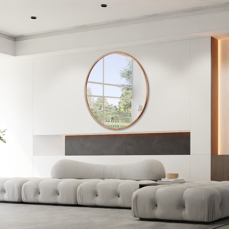 Miroir mural Chanavia, Doré clair