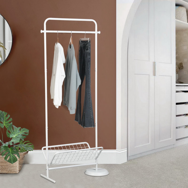 Gini 70.5 cm Clothes Rack, White