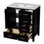 Meuble-lavabo 30 po avec lavabo en céramique et tiroir, porte, meuble-lavabo