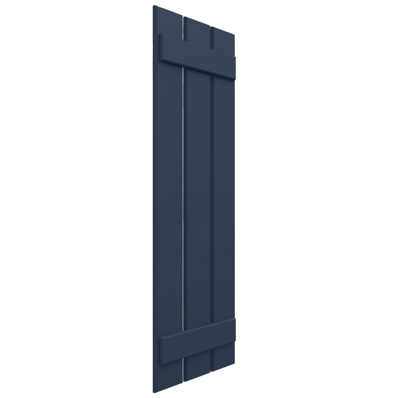 Volets EnduraCore en composite à deux planches espacées de 11 1/4 po x H 30 po, bleu nuit sans étoile (par paire - quincaillerie non incluse)