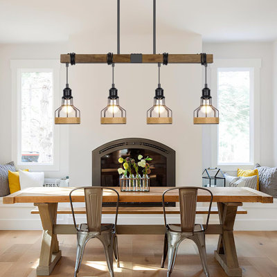Rural Style Linear Chandelier
