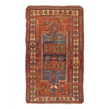ANTIQUE CAUCASIAN TRIBAL KAZAK RUG 4' X 7'4''