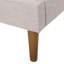 Structure de lit plateforme tapissier pleine grandeur avec tête de lit capitonnée à boutons, aucun sommier requis, facile à assembler, gris clair