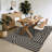 Washable Area Rug 5x7 Modern Striped Easy Jute Rug, Non-Shedding Low Pile Indoor Outdoor Carpet, Contemporary Floor Mats, Easy Cleaning Rug-676948602-676948600