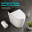 Toilette intelligente avec ouverture / fermeture automatique, siège chauffant, lavage à l'eau chaude et séchage