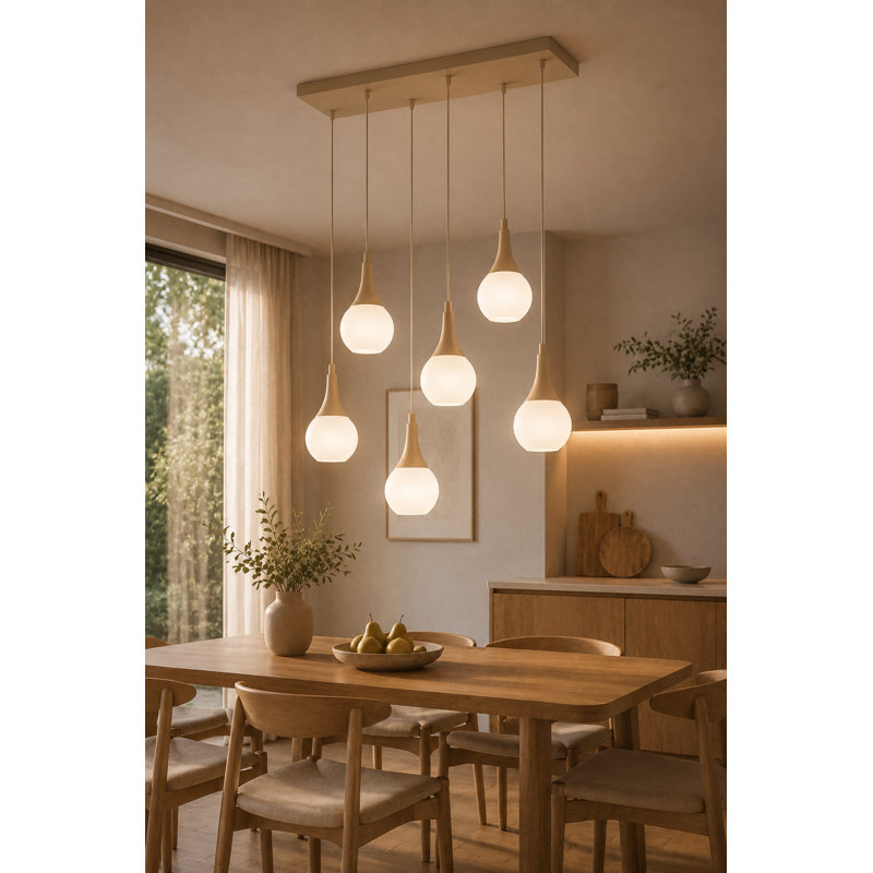 - Light Beige Pendant, 60, 6