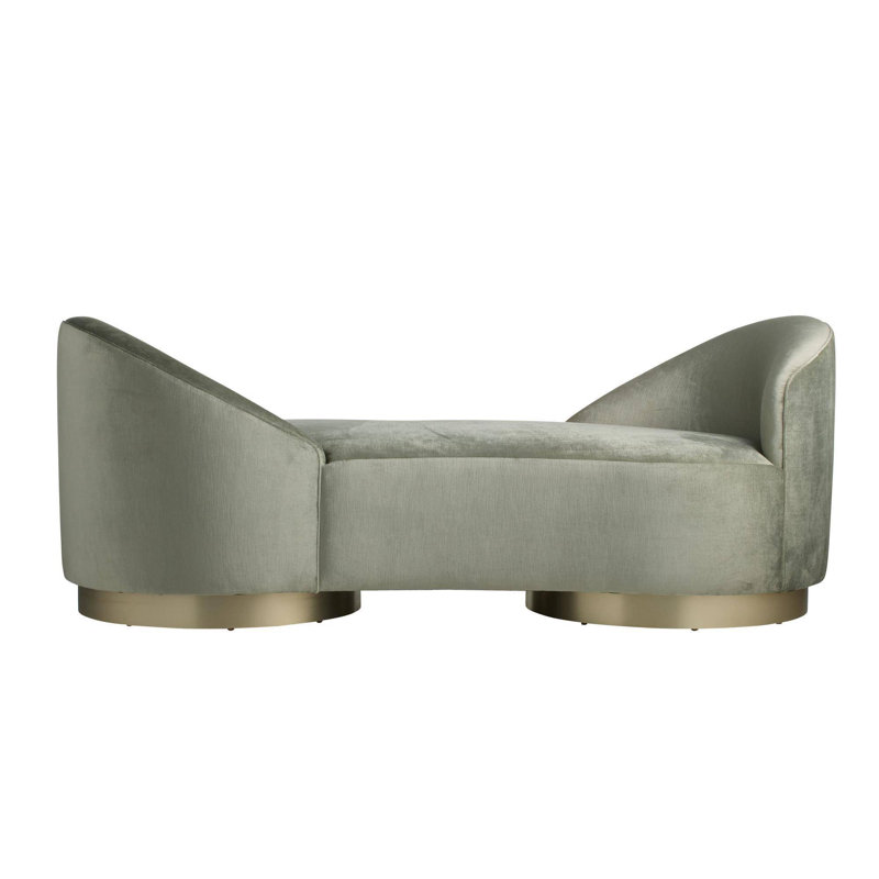 Selene Chaise Sage Performance Velvet
