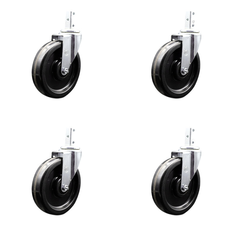 Swivel Square Stem Caster Set Service Caster