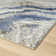 Marble Abstract Blue/Gold Area Rug