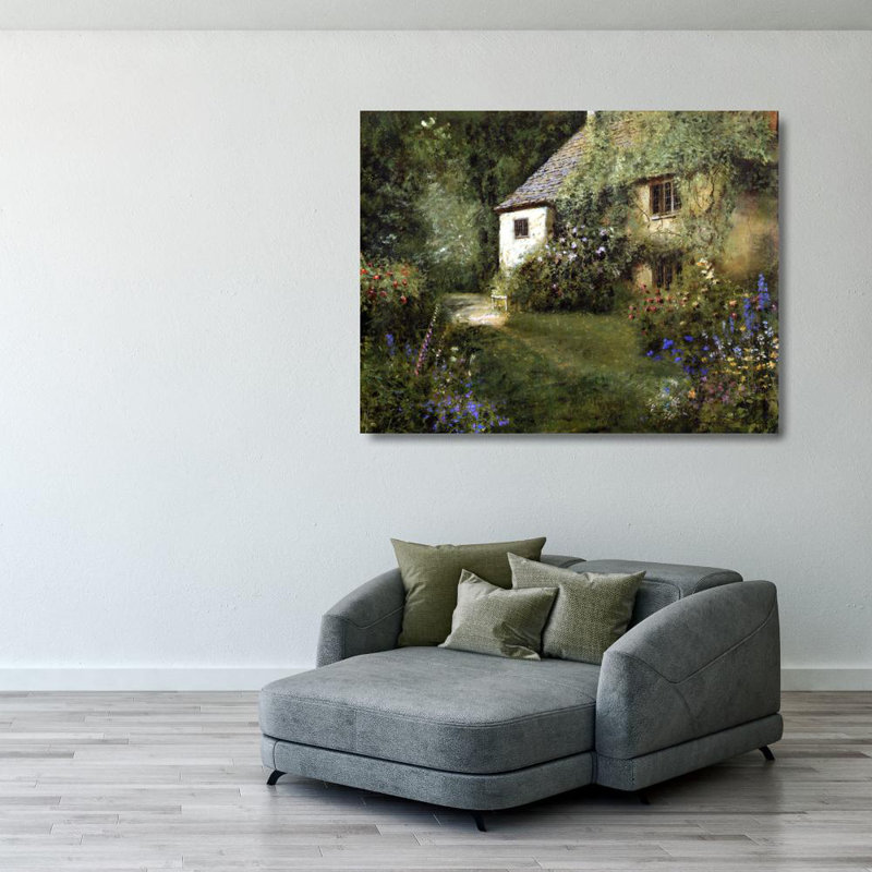 English Cottage, 28'' H x 36'' W