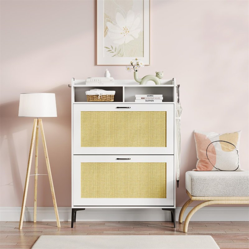 Allyssah 8 Pair Shoe Storage Cabinet
