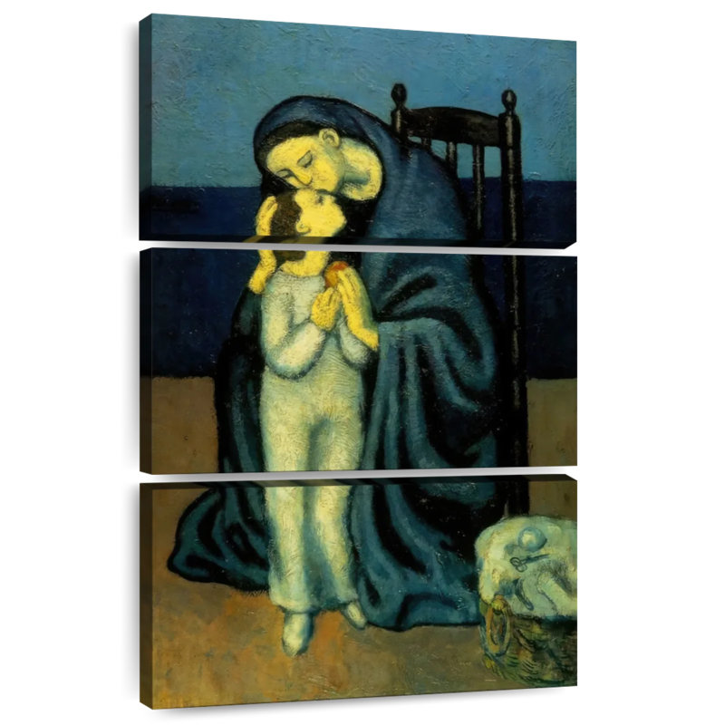 Lelend, mère et enfant, 1901, H 74 po x l 48 po
