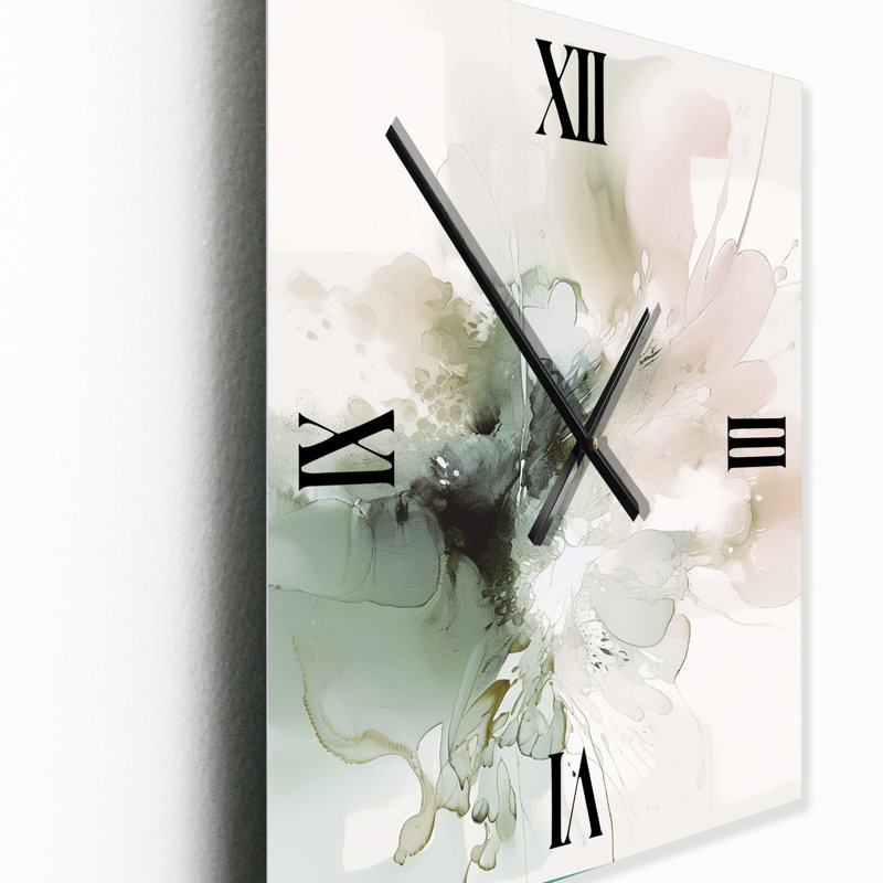 Iryana - Horloge murale moderne abstraite, H 28 po x l 12 po